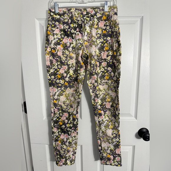 Madewell Skinny Skinny Ankle jeans, size 26, spring florals, lightweight - Picture 1 of 9